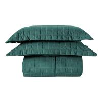 Kit Colcha Matelassê Percal 300 Fios Basic Queen 07 Peças 100% Poliéster - Verde Mountains - 4
