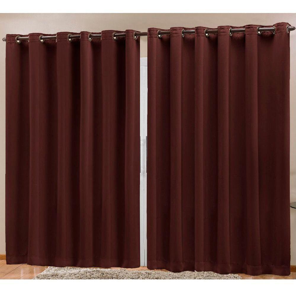 Cortina Blackout Tecido Prime 80% Corta Luz 4,00m X 2,70m 100% Poliéster - Marrom - 2