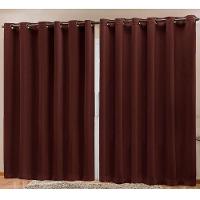 Cortina Blackout Tecido Prime 80% Corta Luz 4,00m X 2,70m 100% Poliéster - Marrom - 2