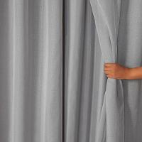 Cortina Dual Microfibra Voil Gaze Belga 4,00m X 2,70m 100% Poliéster - Cinza - 2