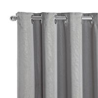 Cortina Dual Microfibra Voil Gaze Belga 4,00m X 2,70m 100% Poliéster - Cinza