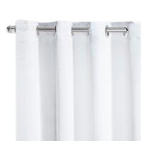 Cortina Dual Microfibra Voil Gaze Belga 2,70m X 2,30m 100% Poliéster - Branco