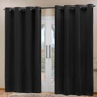 Cortina Blackout Tecido Prime 80% Corta Luz 2,70m X 2,30m 100% Poliéster - Preto - 2