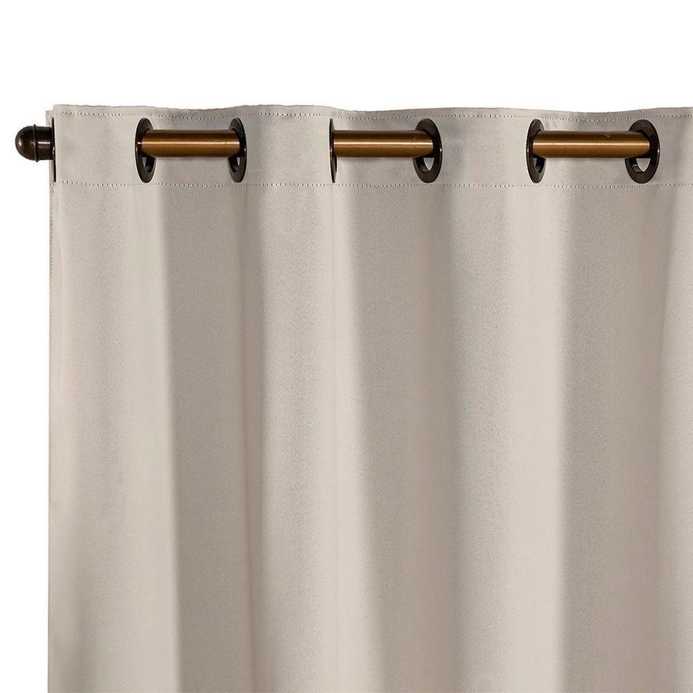 Cortina Blackout Tecido Prime 80% Corta Luz 2,70m X 2,30m 100% Poliéster - Bege - 1