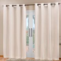 Cortina Blackout Tecido Prime 80% Corta Luz 2,70m X 2,30m 100% Poliéster - Bege - 2