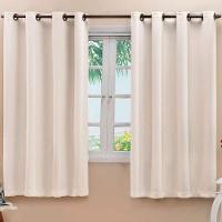 Cortina Blackout Tecido Prime 80% Corta Luz 2,70m X 1,60m 100% Poliéster - Bege - 2