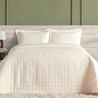 Kit Colcha Matelassê Percal 300 Fios Basic Casal 07 Peças 100% Poliéster - Marfim Jaquar - 4