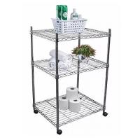 Estante de Aço Cromado Prateleiras Aramado Rodizio Primolare - 1