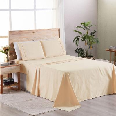 Jogo De Cama Premier King 03 Peças Hipercal 200 Fios 80% Algodão, 20% Poliéster - Bege