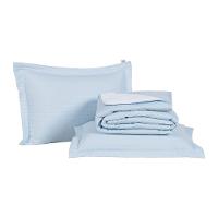 Kit Cobre Leito Premier Queen 3 Peças Hipercal 200 Fios 80% Algodão, 20% Poliéster - Azul - 1