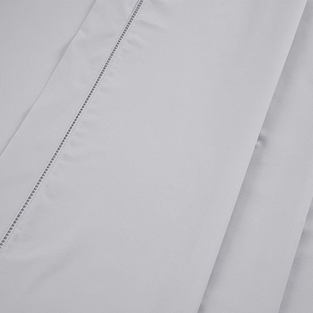 Jogo De Cama Premier Casal 04 Peças Hipercal 200 Fios 80% Algodão, 20% Poliéster - Cinza - 5