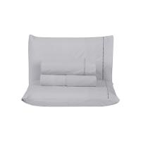 Jogo De Cama Premier Casal 04 Peças Hipercal 200 Fios 80% Algodão, 20% Poliéster - Cinza - 1