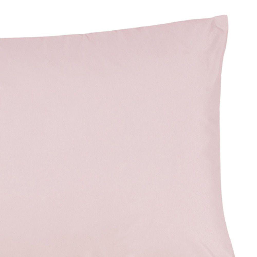 Fronha Premier King Avulsa 90cm X 50cm Hipercal 200 Fios 80% Algodão, 20% Poliéster - Rosa - 2