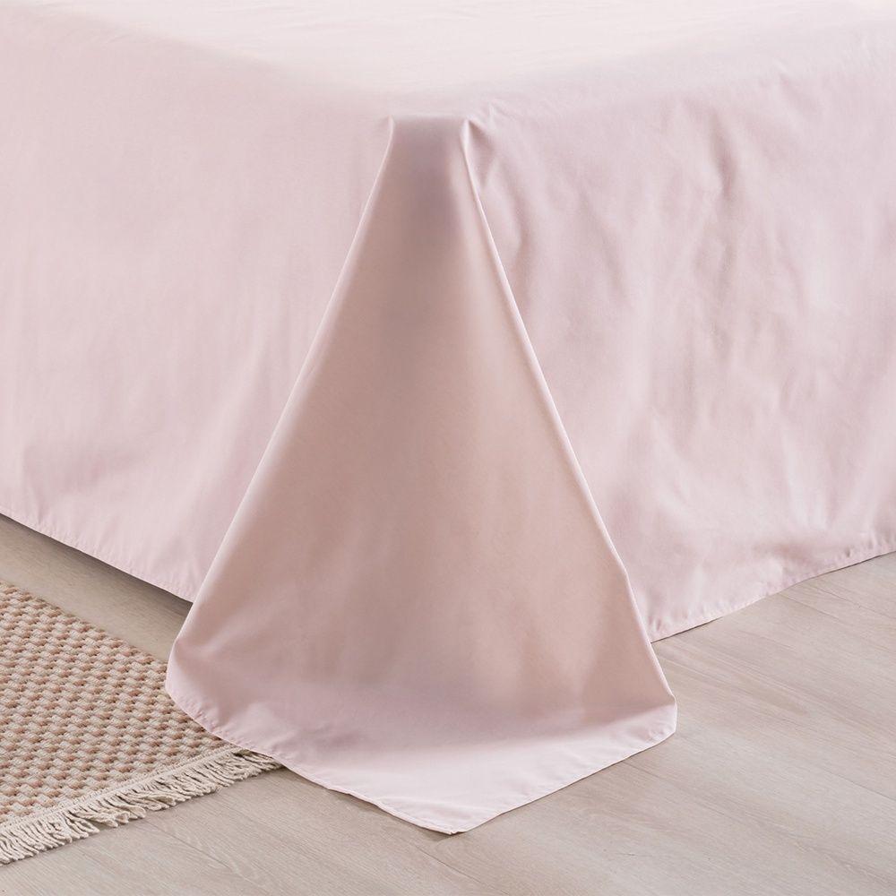 Kit Cobre Leito + Jogo De Cama Premier Casal 7 Peças Hipercal 200 Fios 80% Algodão, 20% Poliéster - Rosa - 10