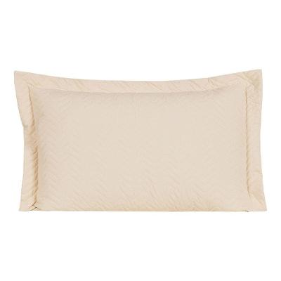 Porta Travesseiro Premier King Avulso 90cm X 50cm Hipercal 200 Fios 80% Algodão, 20% Poliéster - Bege