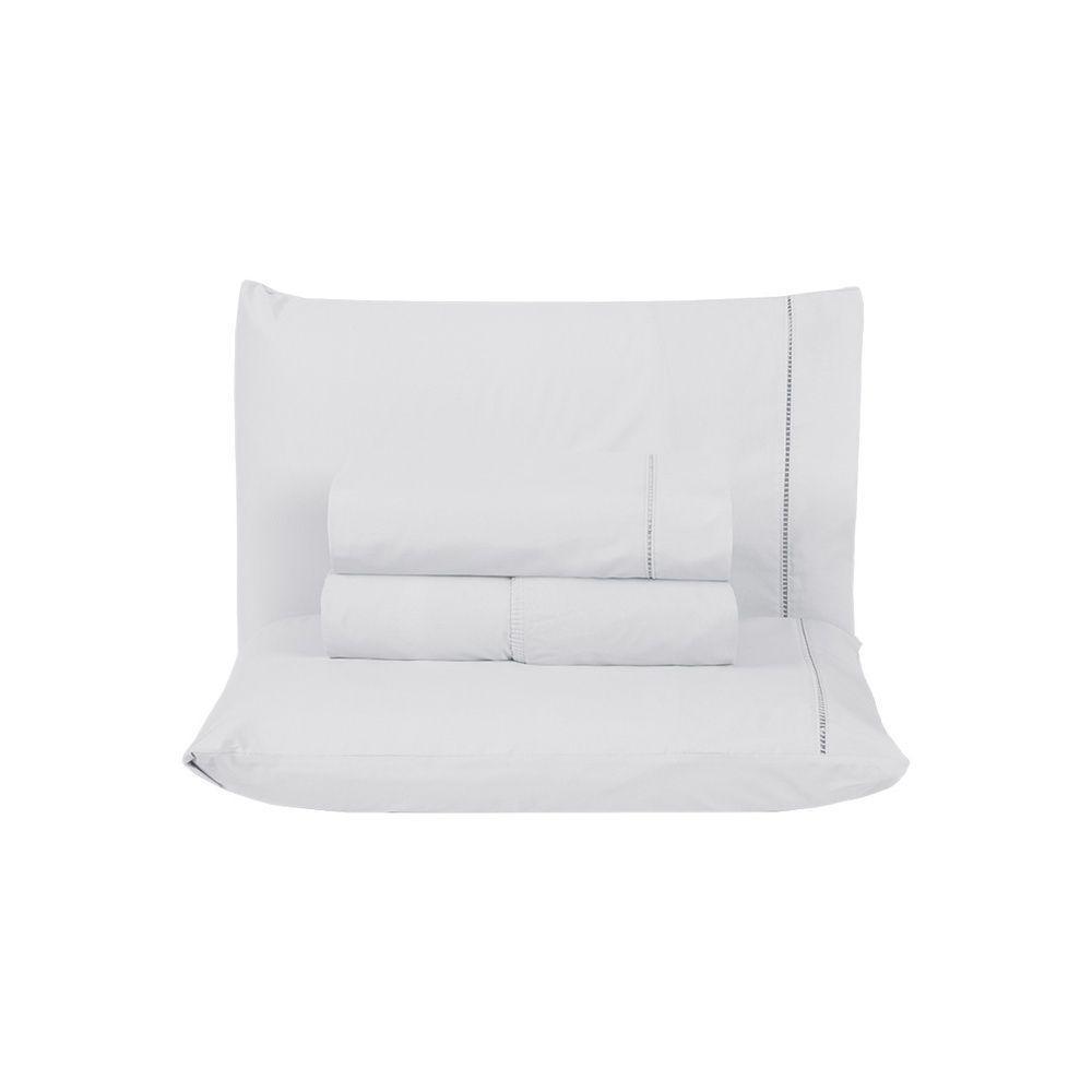 Kit Cobre Leito + Jogo De Cama Premier Casal 7 Peças Hipercal 200 Fios 80% Algodão, 20% Poliéster - Branco - 5