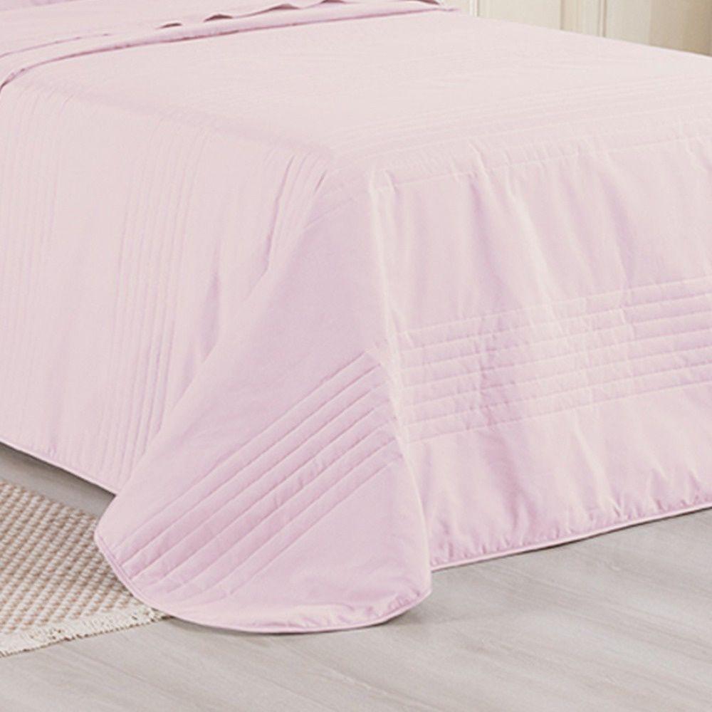 Kit Cobre Leito Premier Solteiro 2 Peças Hipercal 200 Fios 80% Algodão, 20% Poliéster - Rosa - 3