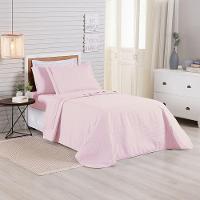 Kit Cobre Leito Premier Solteiro 2 Peças Hipercal 200 Fios 80% Algodão, 20% Poliéster - Rosa - 2