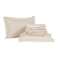 Kit Cobre Leito Premier Queen 3 Peças Hipercal 200 Fios 80% Algodão, 20% Poliéster - Bege - 1