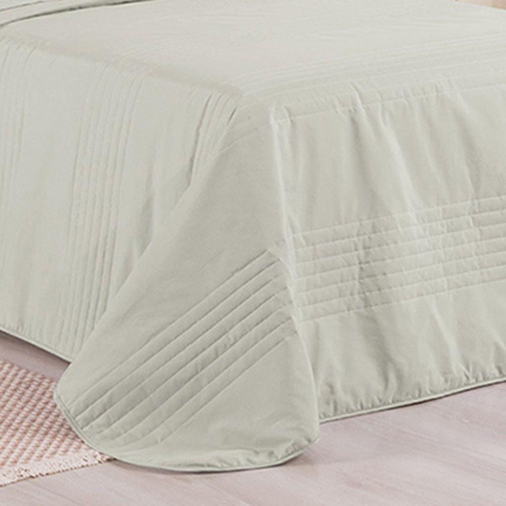 Kit Cobre Leito + Jogo De Cama Premier Solteiro 5 Peças Hipercal 200 Fios 80% Algodão, 20% Poliéster - Caqui - 4