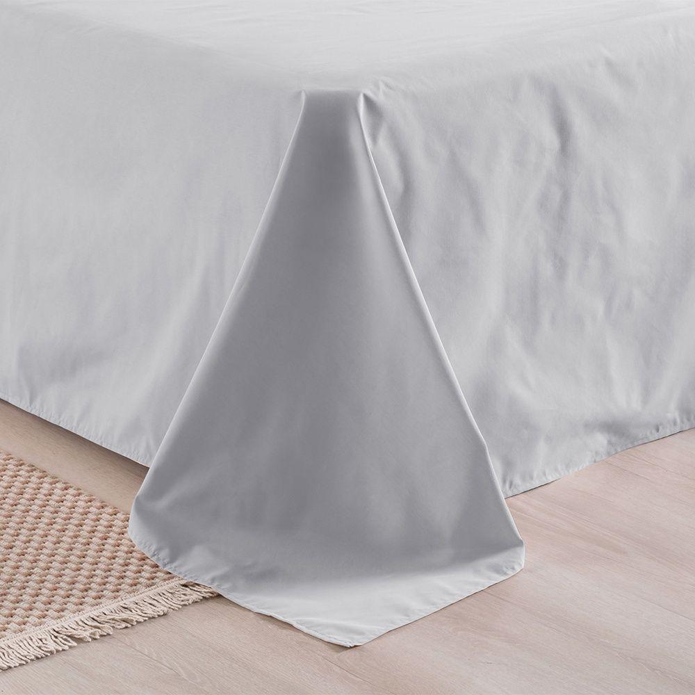 Kit Cobre Leito + Jogo De Cama Premier King 7 Peças Hipercal 200 Fios 80% Algodão, 20% Poliéster - Cinza - 10