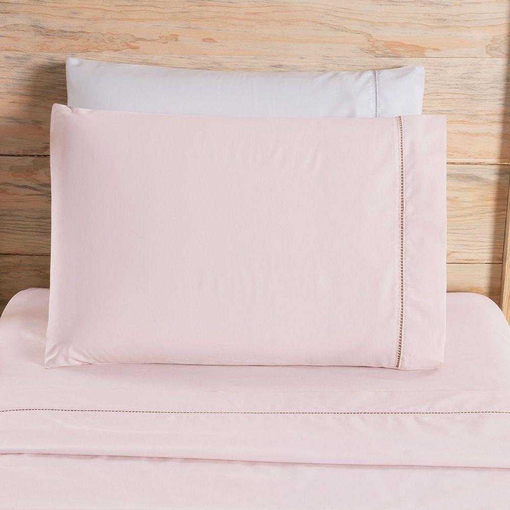 Jogo De Cama Premier Solteiro 03 Peças Hipercal 200 Fios 80% Algodão, 20% Poliéster - Rosa - 5