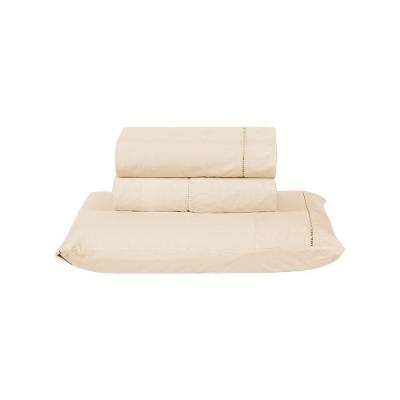 Jogo De Cama Premier Solteiro 03 Peças Hipercal 200 Fios 80% Algodão, 20% Poliéster - Bege