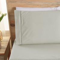 Kit Cobre Leito + Jogo De Cama Premier Queen 7 Peças Hipercal 200 Fios 80% Algodão, 20% Poliéster - Caqui - 2