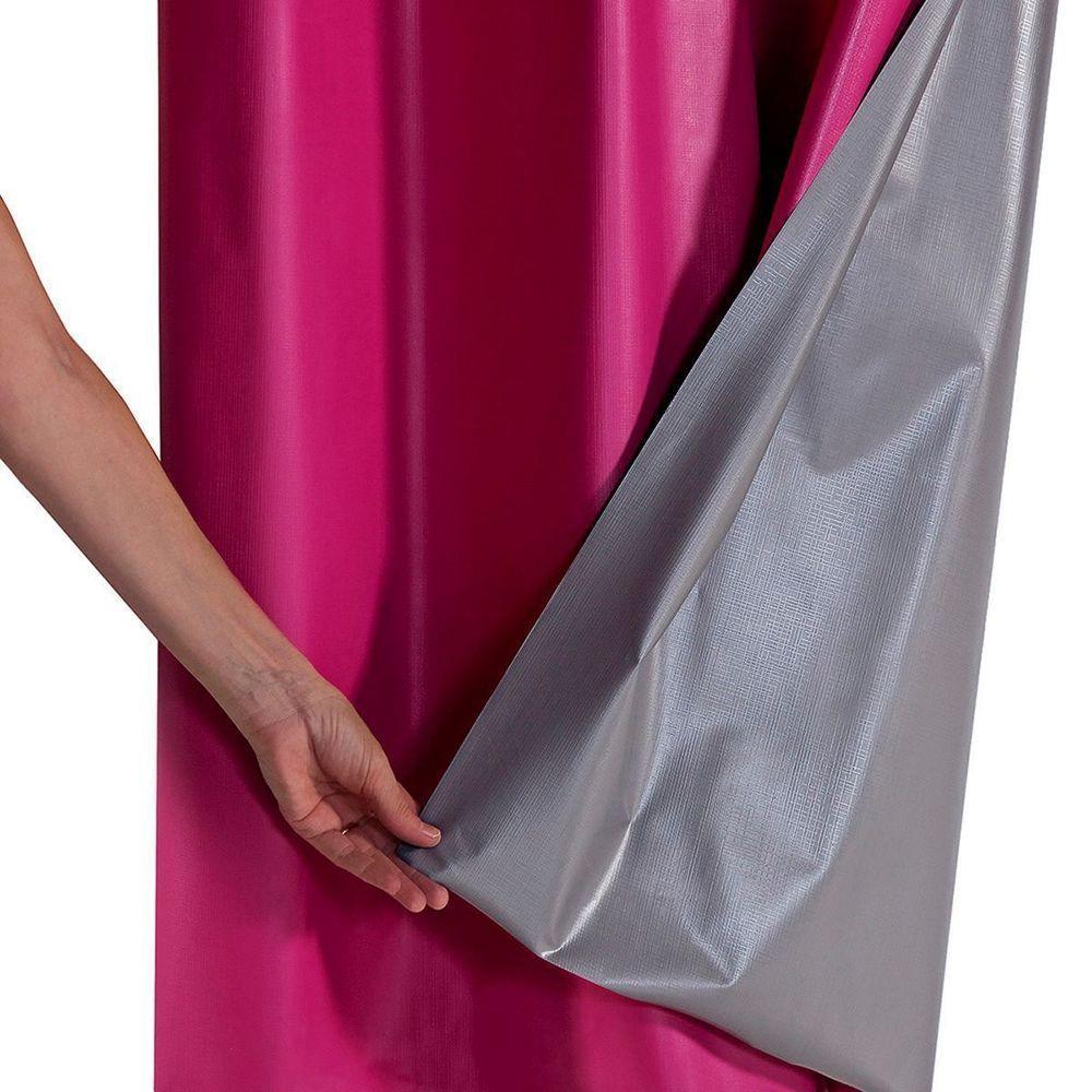 Cortina Blackout Voil Liso 2,80m X 2,30m Voil 100% Poliéster/forro 100% Pvc - Pink - 3