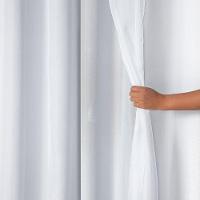 Cortina Tecido Blecaute Com Voil Liso 4,00m X 2,70m 100% Poliéster 100% Poliéster - Branco