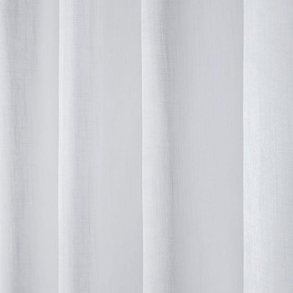 Cortina Tecido Blecaute Com Voil Gaze De Linho 4,00m X 2,70m 100% Poliéster - Branco - 5