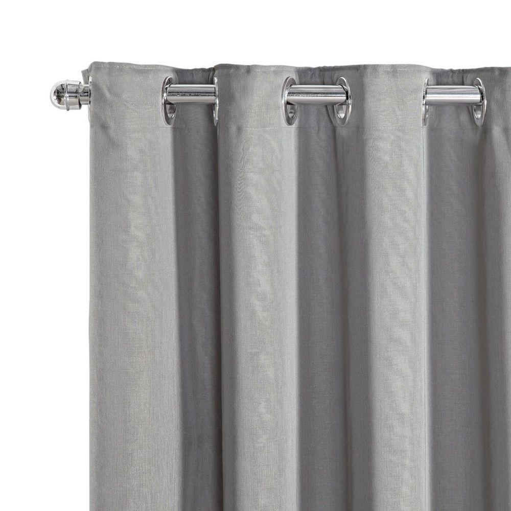 Cortina Dual Microfibra Voil Gaze Belga 5,60m X 2,70m 100% Poliéster - Cinza - 3