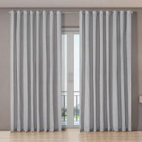 Cortina Voil Gaze De Linho 4,00m X 2,70m 100% Poliéster - Cinza - 1