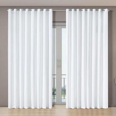 Cortina Voil Gaze De Linho 4,00m X 2,70m 100% Poliéster - Branco