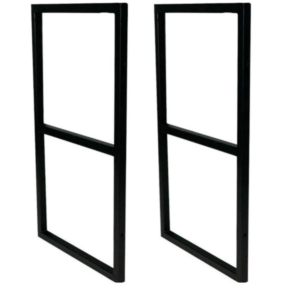 Suporte Prateleira Multiuso Industrial Aço 2 Peças- Preto Eletrostático - 1