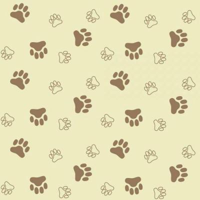 Papel De Parede Infantil Patinhas Cachorro