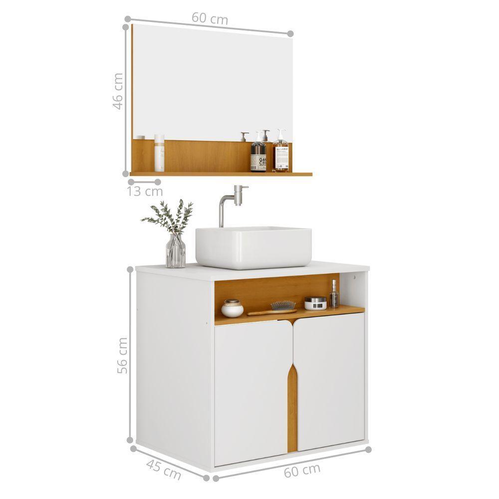 Kit Banheiro Harmonia Branco Naturalle - 2