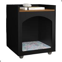 Mesa Cabeceira Casinha De Cachorro Gato Pet Preto Freijo - 3