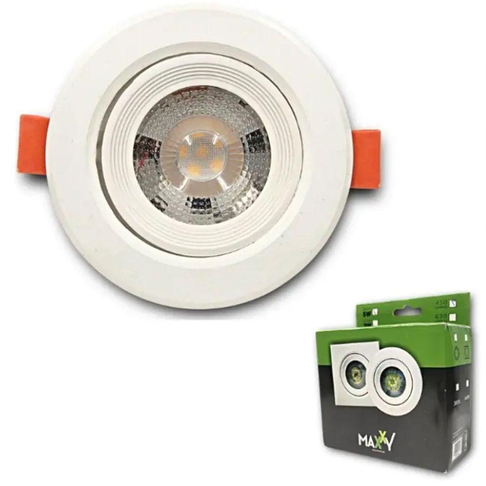 Spot Maxxy Redondo 7w Quente 3000k Max-0447 - 3