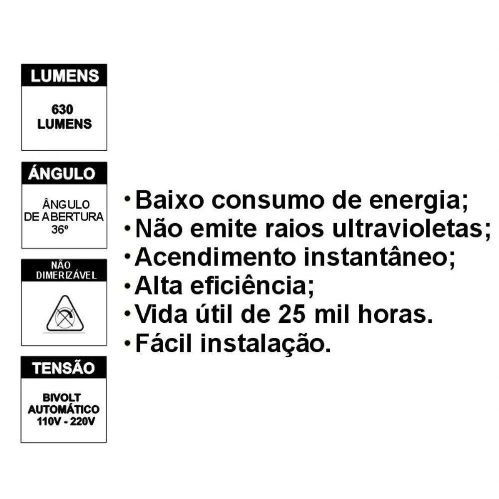 Spot Maxxy Redondo 7w Quente 3000k Max-0447 - 6