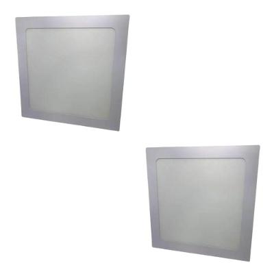 Kit Com 2 Painéis Plafon Led Embutir Quadrado 18w 6500k Max-0359