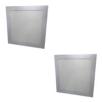 Kit Com 2 Painéis Plafon Led Embutir Quadrado 18w 6500k Max-0359 - 1