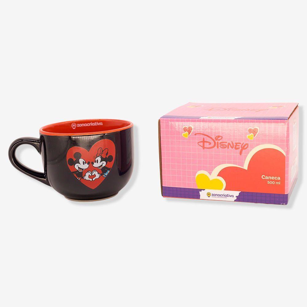 Caneca Bobby Mickey E Minnie Namorados - Disney - 3