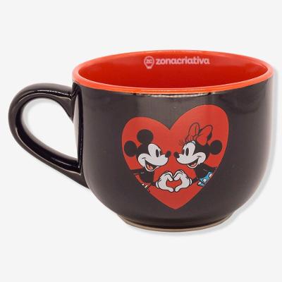 Caneca Bobby Mickey E Minnie Namorados - Disney