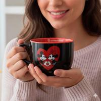 Caneca Bobby Mickey E Minnie Namorados - Disney - 4