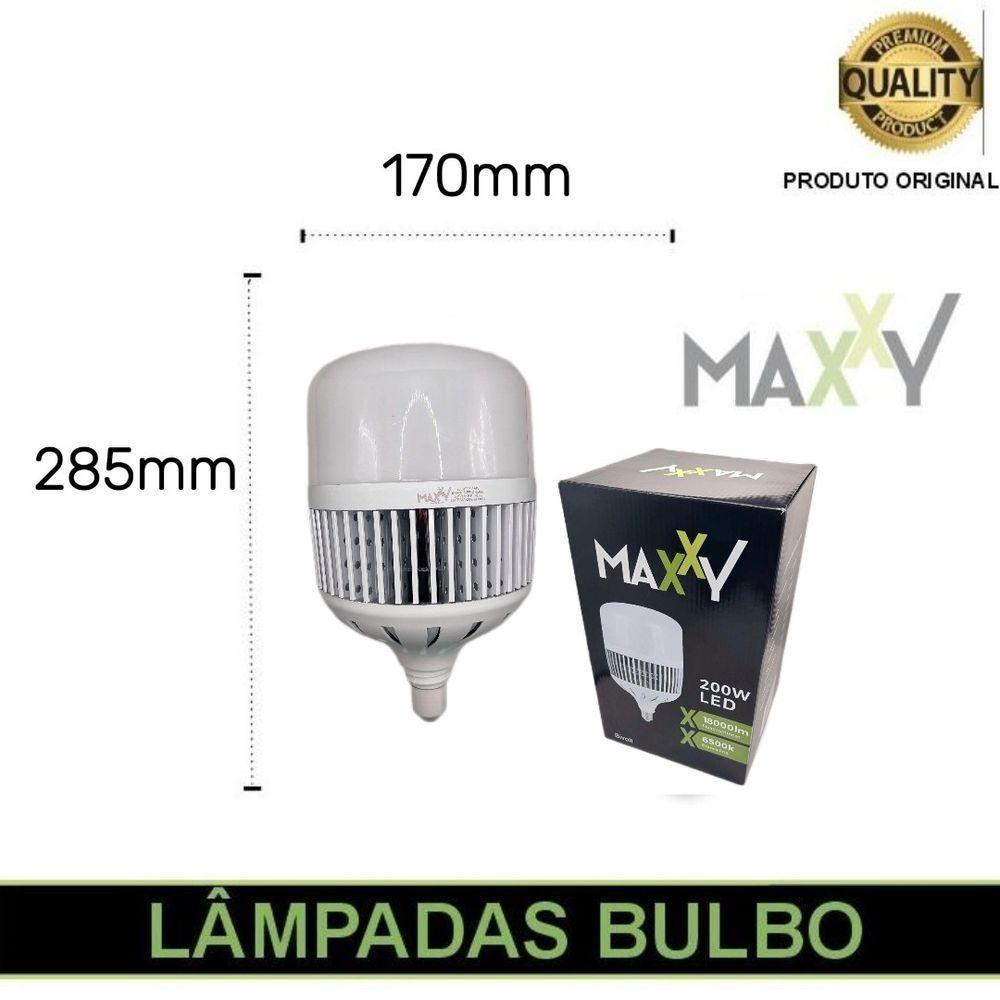 Kit Com 2 Lâmpadas Bulbo Maxxy 200w E27 6500k Max-2230 - 3