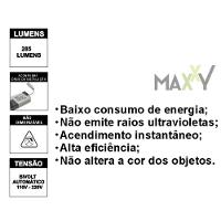 Kit Com 2 Painéis Plafon Led Sobrepor Quadrado 6w 6500k Max-0371 - 6