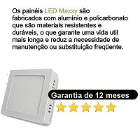 Kit Com 2 Painéis Plafon Led Sobrepor Quadrado 6w 6500k Max-0371 - 7