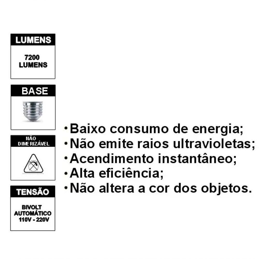 Lâmpada Led Bulbo 80w 6500k Max-2227 - 2