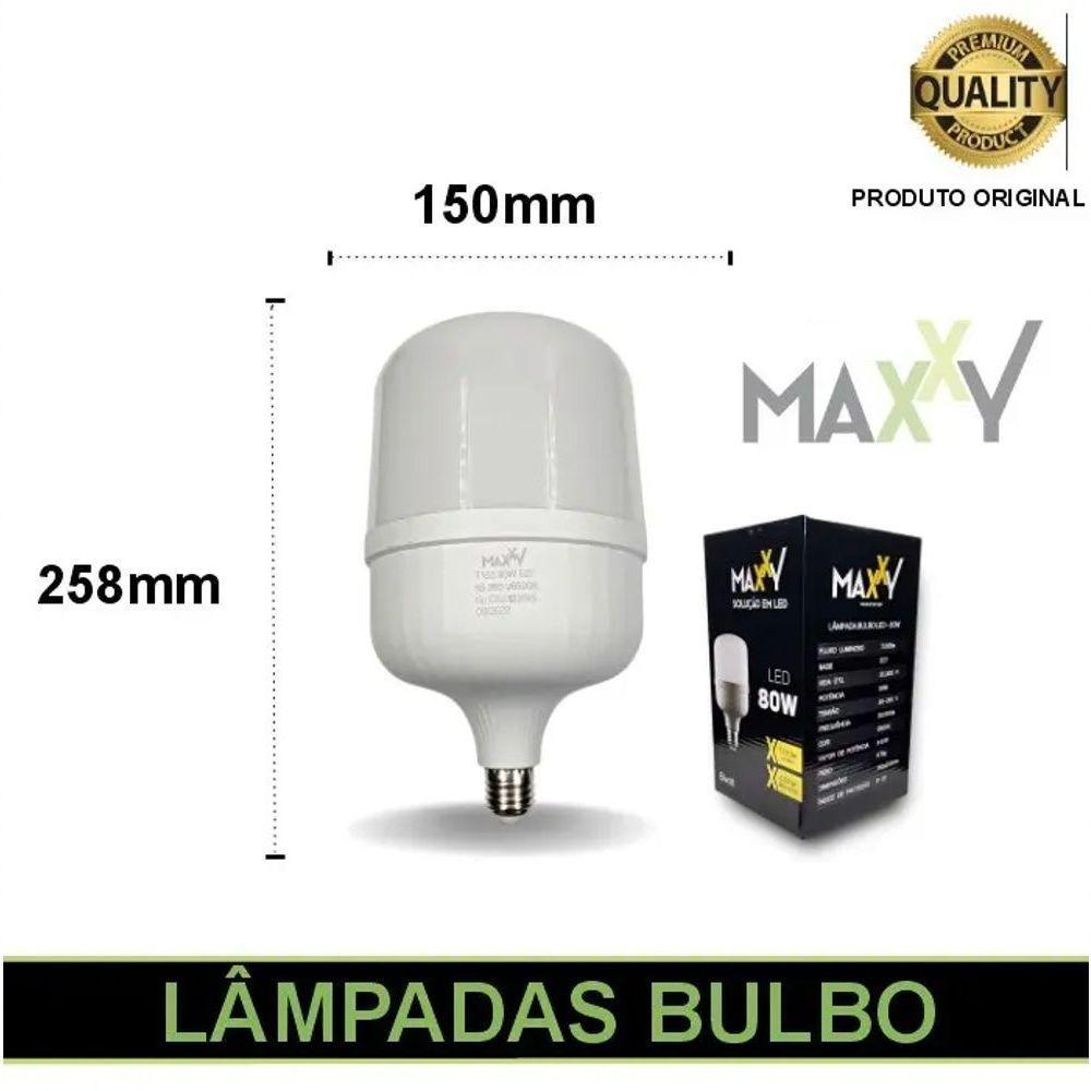 Lâmpada Led Bulbo 80w 6500k Max-2227 - 6
